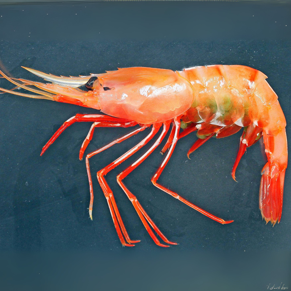 Premium Wild-Caught Deep Sea Shrimp (Aristaeomorpha foliacea) – Sweet, Umami Flavor & Tender Flesh – 30g to 80g – Sustainable Seafood – Wildfischfang - Wildfischfang